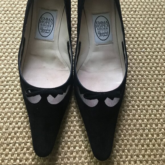 Emma Hope black court shoes - Picture 2 of 10